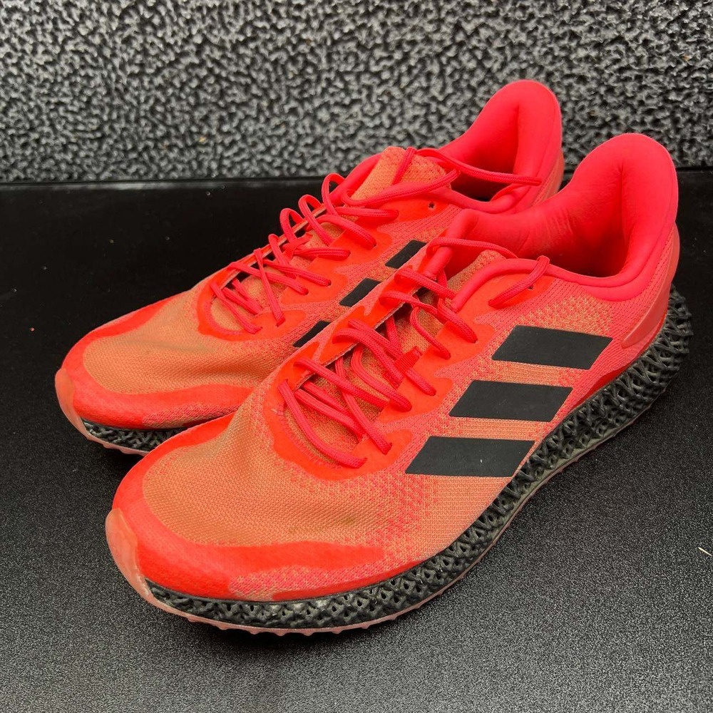 Adidas 4D Run 1.0 Sneakers Shoes Men 10.5 Signal Pink Lace Up ART-FV6956